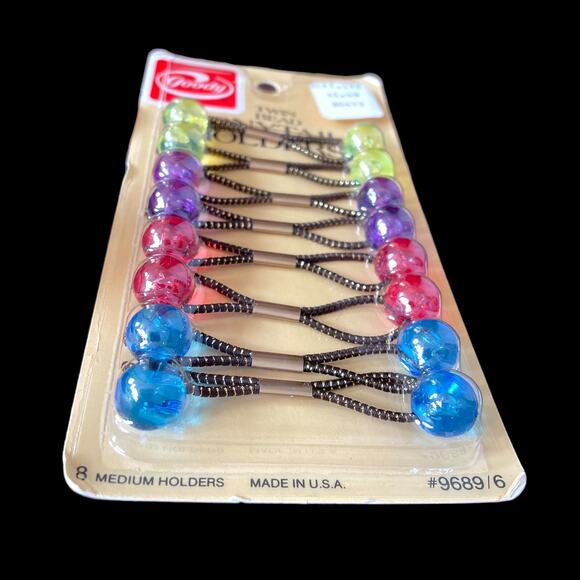 Vintage Goody Twin Bead Ponytail Holders Hair Knocker Balls 1980\'s New Old Stock main image 11